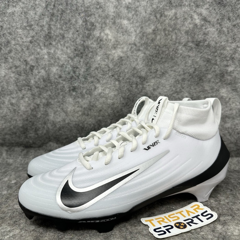 Nike Vapor Pro 1 TB Football Cleats Mens Size 8.5 White Black IB2495-105